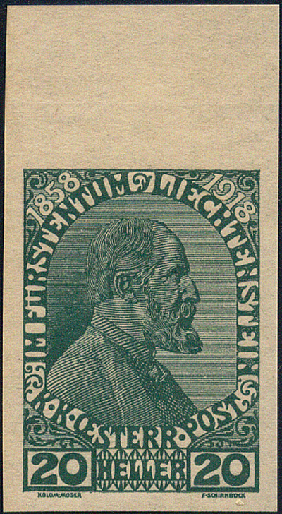 Lot 313 - Liechtenstein 1912-1919 Austrian post administration - Merkurphila OG Auction #36 Lot 313 - Liechtenstein 1912-1919 Austrian post administration - Merkurphila OG Auction #36