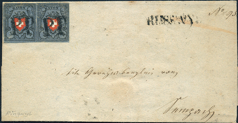 Lot 290 - Cantonal and federal stamps  -  Merkurphila OG Auction #36