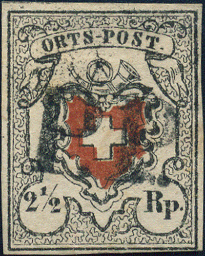 Lot 284 - Cantonal and federal stamps  -  Merkurphila OG Auction #36
