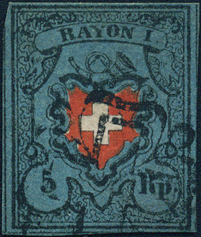 Lot 288 - Cantonal and federal stamps  -  Merkurphila OG Auction #36