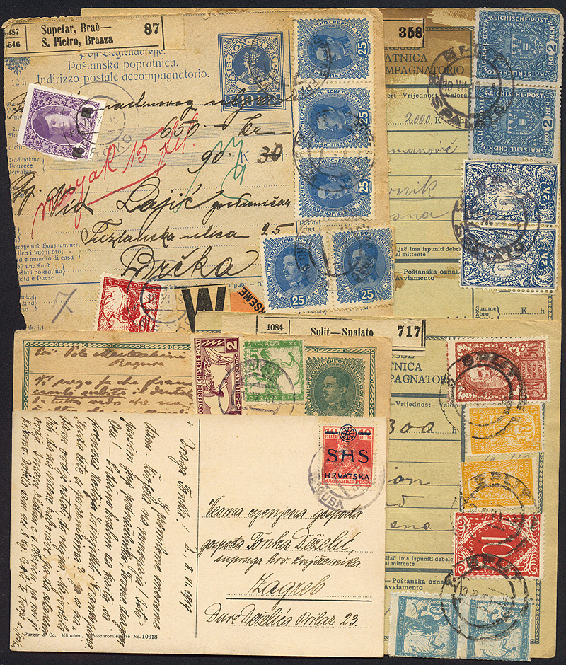 Lot 734 - Yugoslavia -  forerunners, overprints, locas issues 1919/20  -  Merkurphila OG Auction #36