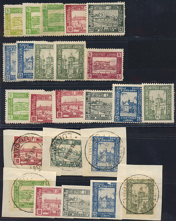 Lot 773 - Polish local issues and related fields  -  Merkurphila OG Auction #36