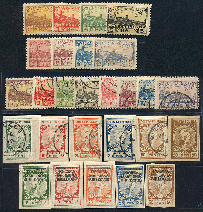Lot 775 - Polish local issues and related fields  -  Merkurphila OG Auction #36