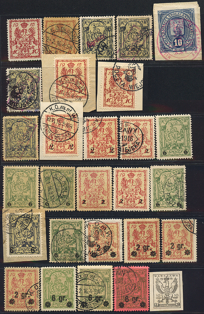 Lot 770 - Polish local issues and related fields  -  Merkurphila OG Auction #36