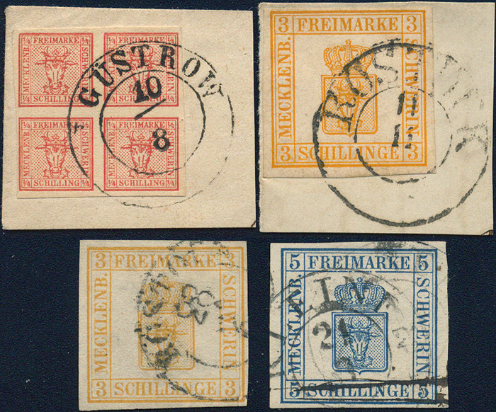 Lot 140 - mecklenburg schwerin  -  Merkurphila OG Auction #36