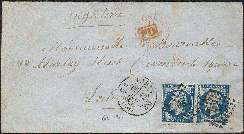 Lot 438 - Empire 1849-1870 - Merkurphila OG Auction #36 Lot 438 - Empire 1849-1870 - Merkurphila OG Auction #36