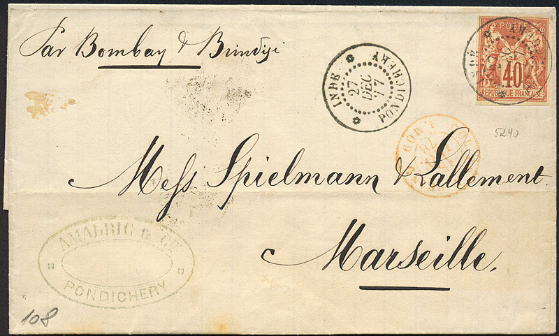 Lot 501 - French Colonies and Post Offices Abroad  -  Merkurphila OG Auction #36