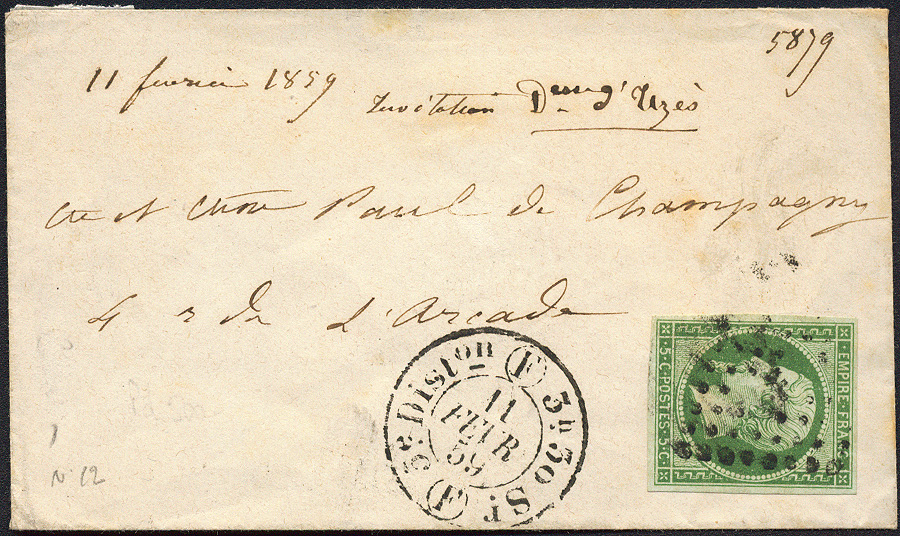 Lot 409 - Empire 1849-1870  -  Merkurphila OG Auction #36