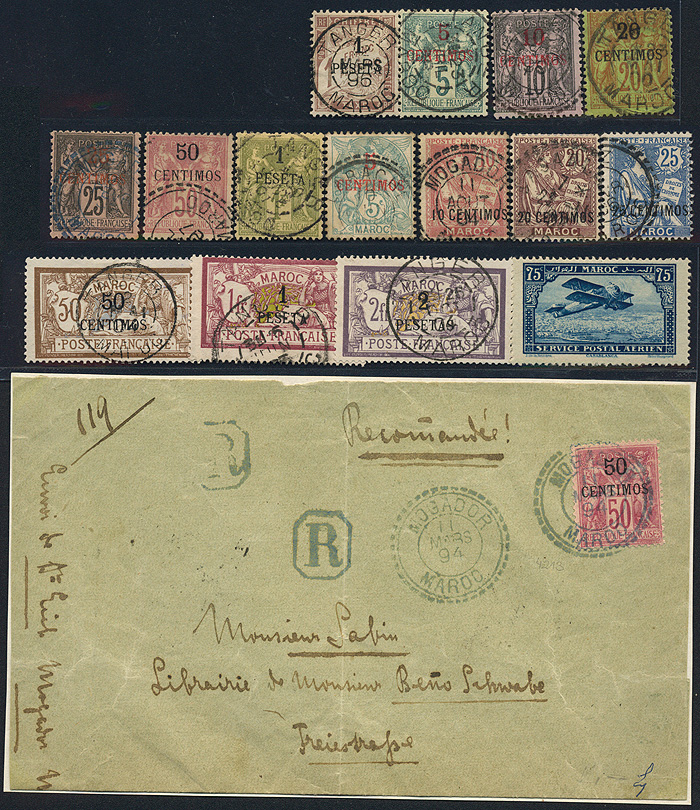 Lot 491 - French Colonies and Post Offices Abroad  -  Merkurphila OG Auction #36