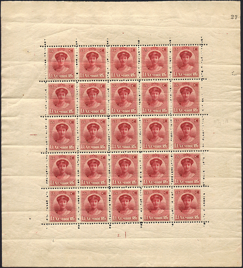 Lot 336 - Luxembourg  -  Merkurphila OG Auction #36
