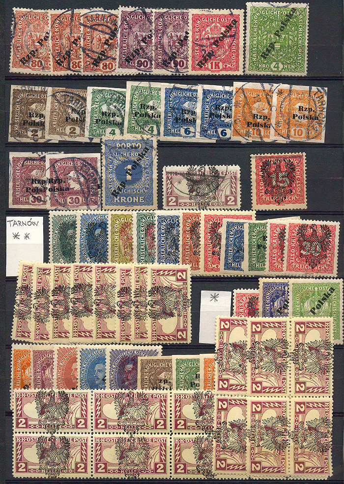 Lot 798 - Polish local issues and related fields  -  Merkurphila OG Auction #36