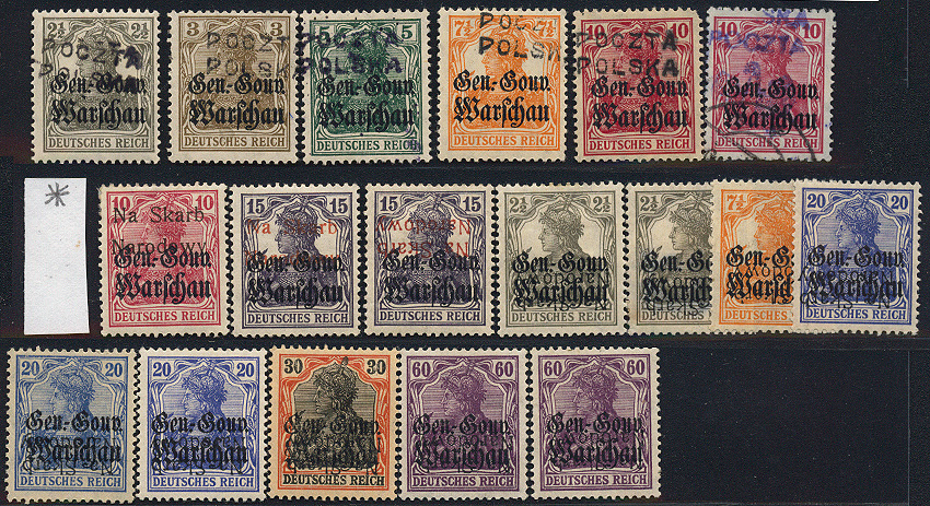 Lot 799 - Polish local issues and related fields  -  Merkurphila OG Auction #36