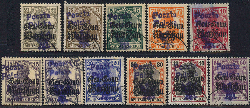 Lot 780 - Polish local issues and related fields  -  Merkurphila OG Auction #36