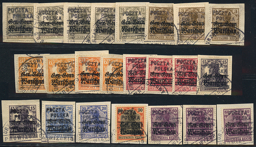 Lot 781 - Polish local issues and related fields  -  Merkurphila OG Auction #36
