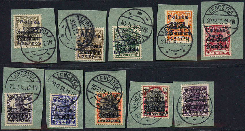 Lot 786 - Polish local issues and related fields  -  Merkurphila OG Auction #36