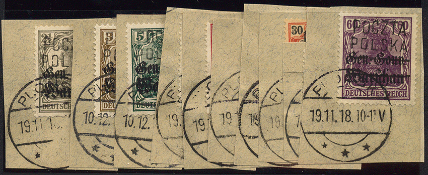 Lot 792 - Polish local issues and related fields  -  Merkurphila OG Auction #36
