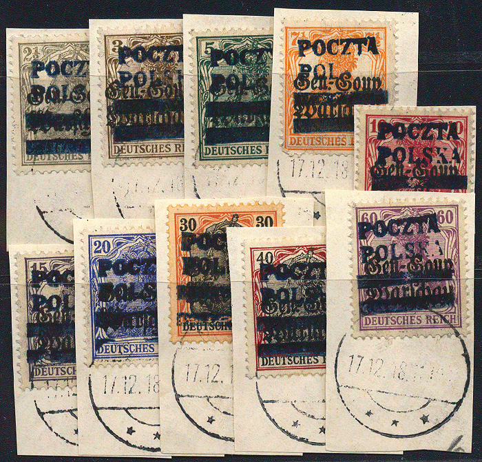 Lot 789 - Polish local issues and related fields  -  Merkurphila OG Auction #36