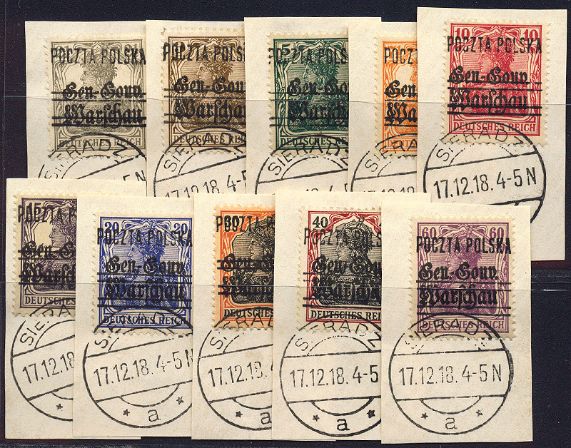 Lot 796 - Polish local issues and related fields  -  Merkurphila OG Auction #36