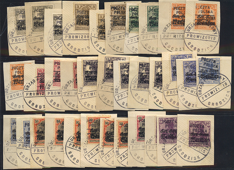 Lot 782 - Polish local issues and related fields  -  Merkurphila OG Auction #36