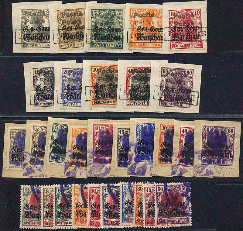 Lot 791 - Polish local issues and related fields  -  Merkurphila OG Auction #36