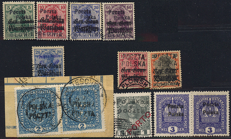 Lot 812 - Polish local issues and related fields - Merkurphila OG Auction #36 Lot 812 - Polish local issues and related fields - Merkurphila OG Auction #36