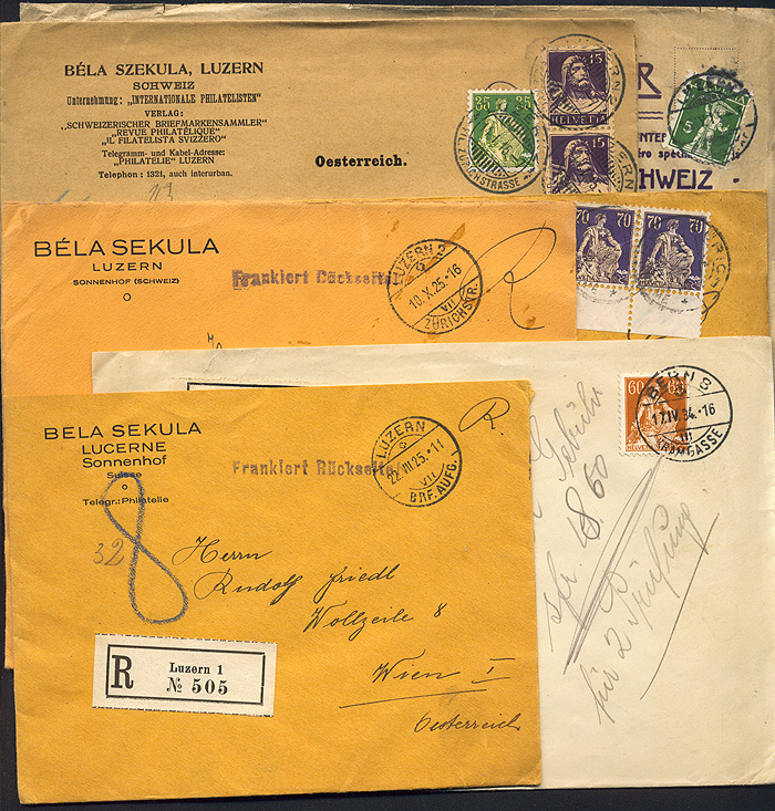 Lot 305 - Switzerland  -  Merkurphila OG Auction #36