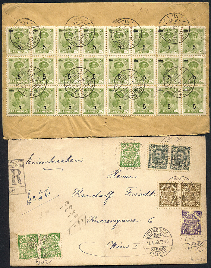 Lot 334 - Luxembourg  -  Merkurphila OG Auction #36