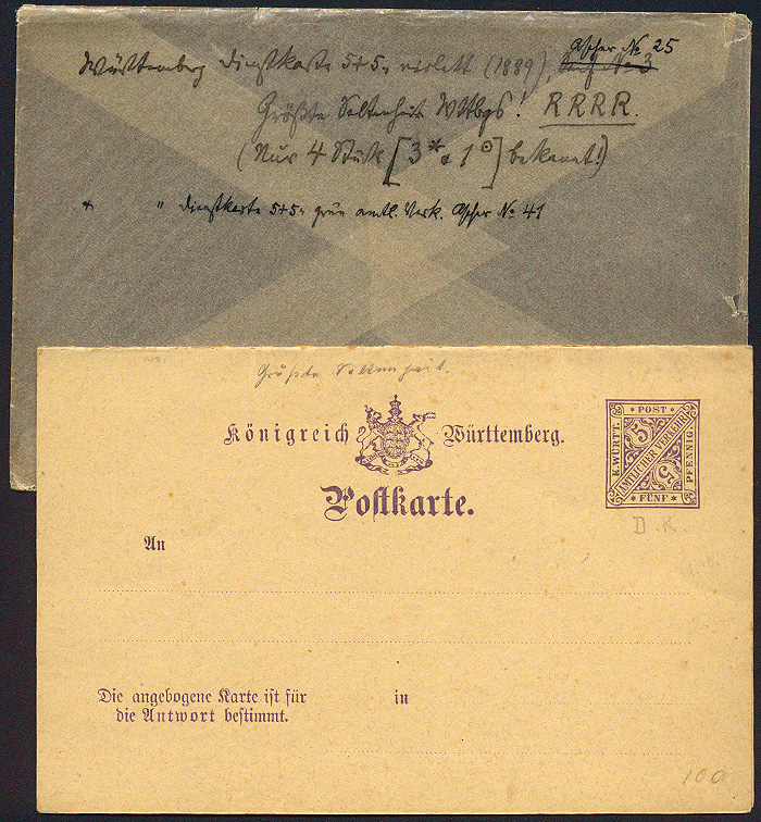 Lot 183 - Wurttemberg  -  Merkurphila OG Auction #36