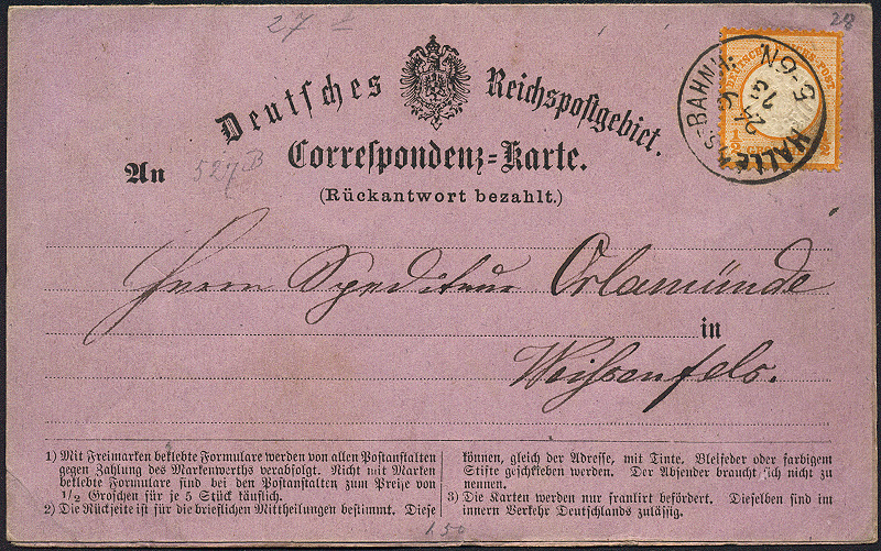 Lot 185 - Germany 1871-1918  -  Merkurphila OG Auction #36